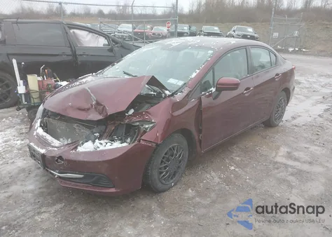 2014 Honda Civic Lx z USA, uszkodzony, nr VIN 2HGFB2F55EH500372